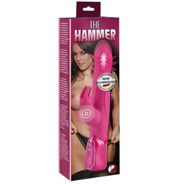 You2Toys The Hammer RabbitClitstim Vibrator Pink 30,5 cm