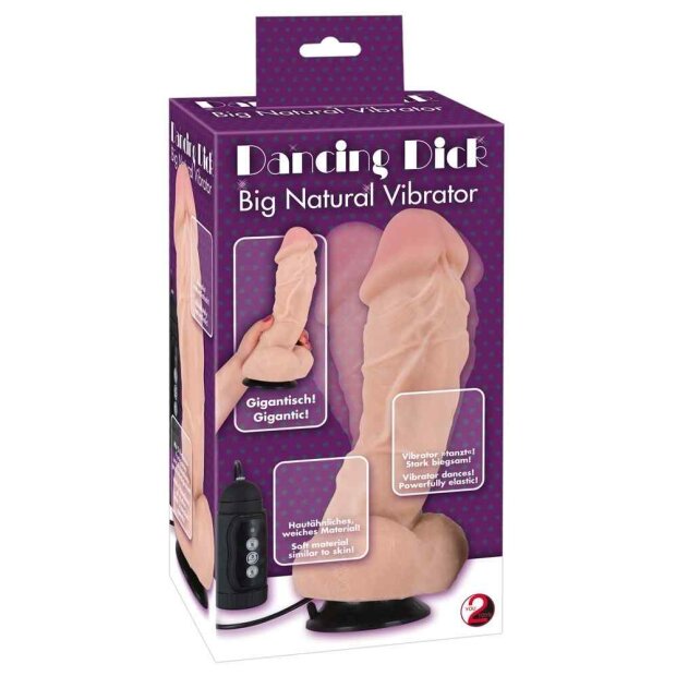 You2Toys Dancing Dick Vibrator Beige 22 cm
