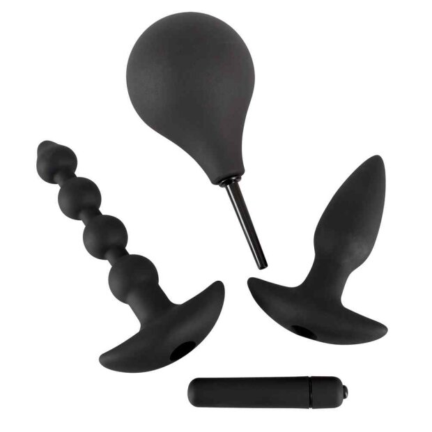 Black Velvets Anal Kit Anal Set Schwarz 4 Teilig