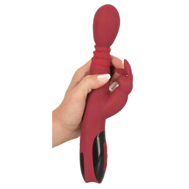 You2Toys Silicone Rabbit Vibrator Rot 26,5 cm