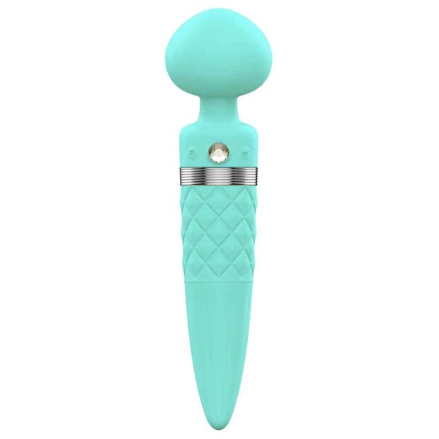 Pillow Talk Sultry Wand Massager Türkis 20,5 cm ⌀ 5 cm