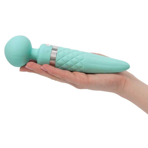 Pillow Talk Sultry Wand Massager Türkis 20,5 cm ⌀ 5 cm