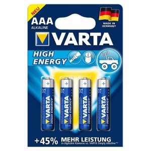 Varta Micro-Batterien AAA 4er Set