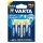 Varta Micro Batteries Pack of4