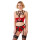 Shelf Bra Set red 85C/L