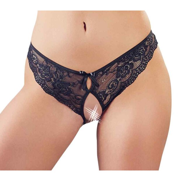 Crotchless Lace Briefs S