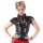 Latex Shirt mit Reißverschluss schwarz XS
