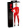 Latex Catsuit red XL