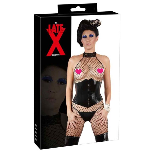 Latex Mieder schwarz S