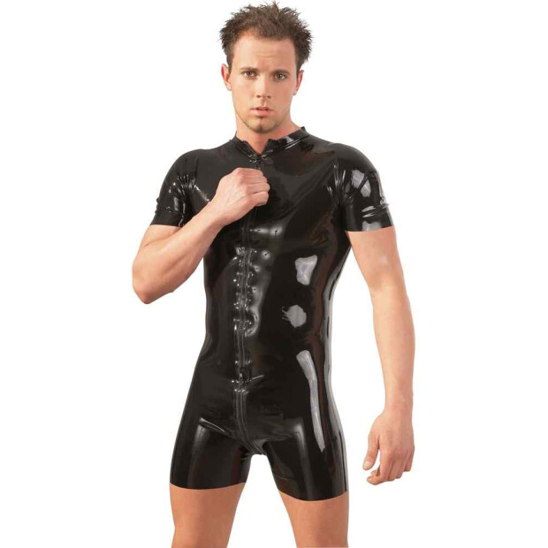 Latex Herren Kurzoverall 2Xl