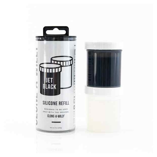 Clone-A-Willy - Refill Jet Black Silicone 226 g