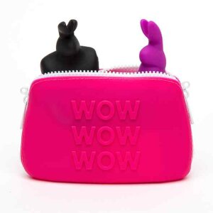 Happy Rabbit WOW Storage Zip Bag Small Pink...