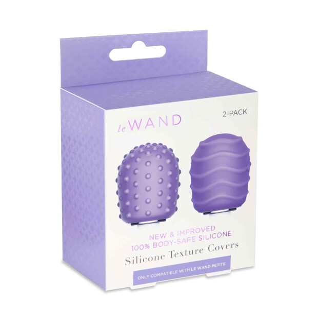 Le Wand Petite Silicone Texture Covers Aufsätze Lila