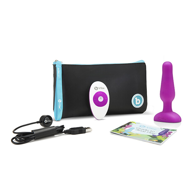 B-Vibe Novice Remote Control Plug Analplug mit Vibration Pink ⌀ 2,5 cm