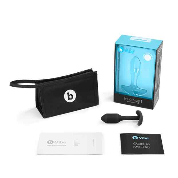 B-Vibe Snug Butt Plug 1 Black Analplug Schwarz ⌀ 2 cm