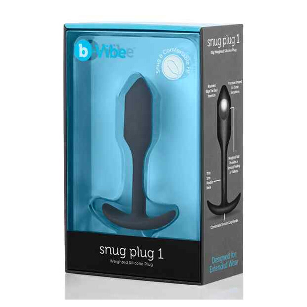 B-Vibe Snug Butt Plug 1 Black Analplug Schwarz ⌀ 2 cm