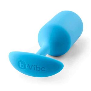 B-Vibe Snug Butt Plug 3 Analplug Blau ⌀ 3,6 cm