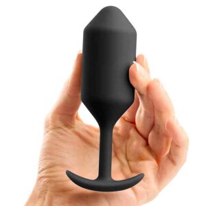 B-Vibe Snug Butt Plug 3 Analplug Schwarz ⌀ 3,6 cm