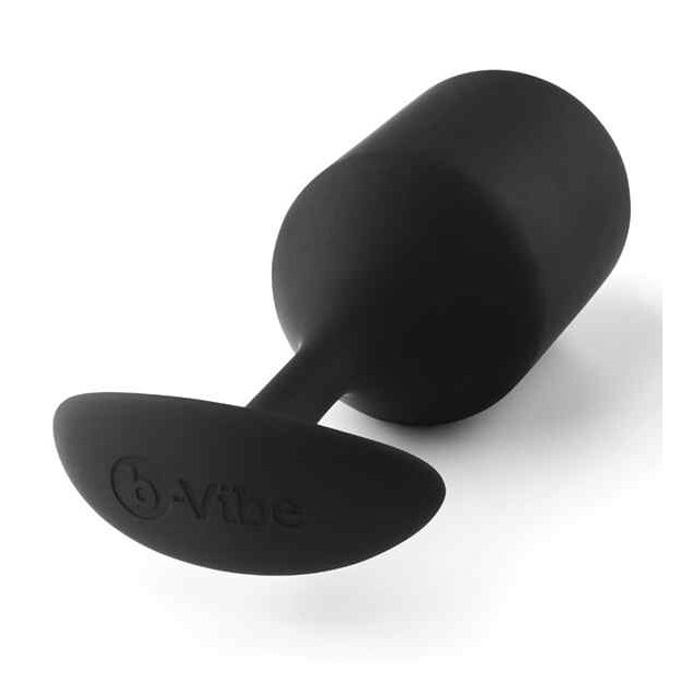 B-Vibe Snug Butt Plug 4 Analplug Schwarz ⌀ 4,3 cm