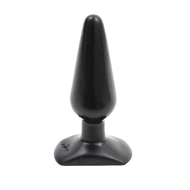 Doc Johnson Butt Plug Medium Analplug Schwarz ⌀ 4 cm