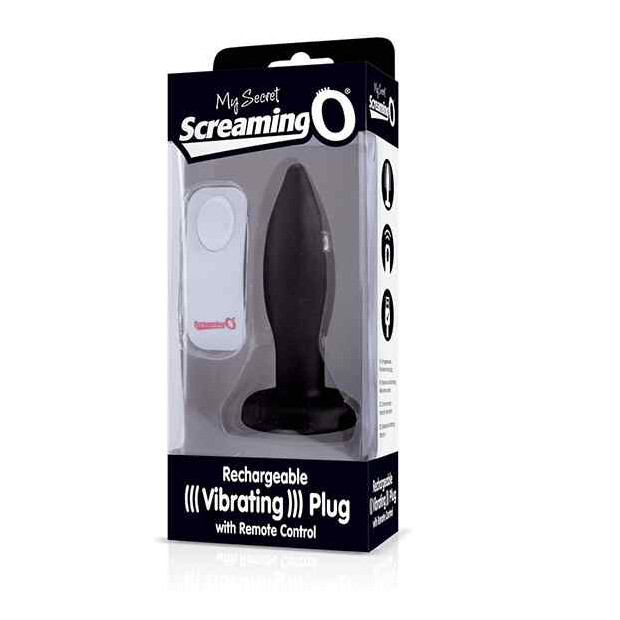 The Screaming O Vibrating Plug Black