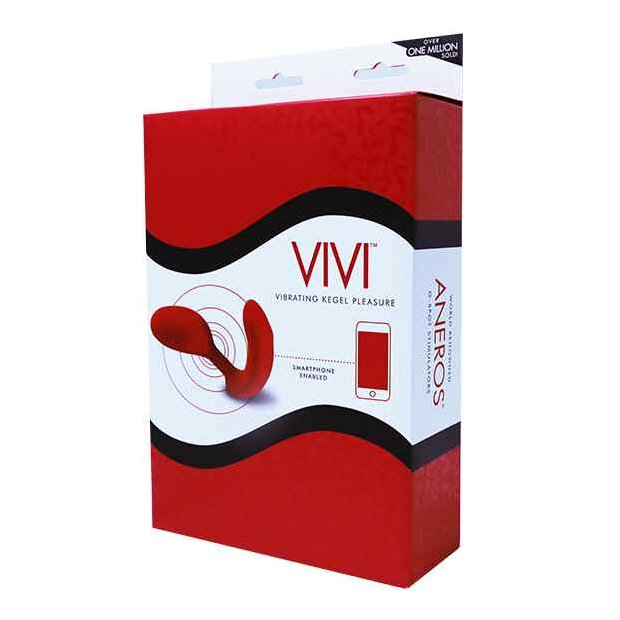Aneros Vivi Vibrierende Kegel Panty Vibrator Rot 13,2 cm ⌀ 1,3 cm