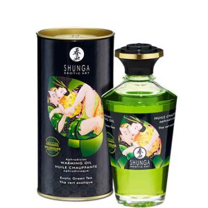 Shunga - Aphrodisiac Warming Oil Green Tea 100 ml