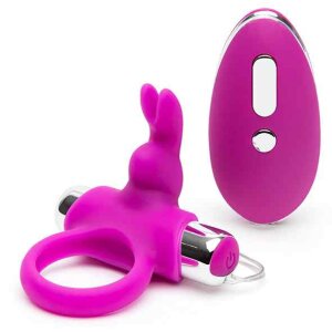 Happy Rabbit Remote Control Cock Ring Vibration Schwarz ⌀...
