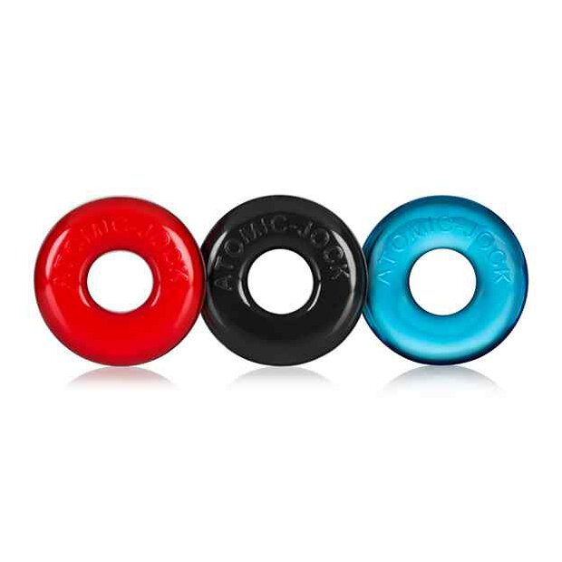 Oxballs Ringer Cockring Multi Color 3 Pack