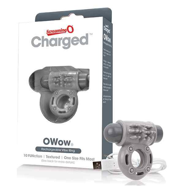 The Screaming O Charged OWow Vibe Ring Grey