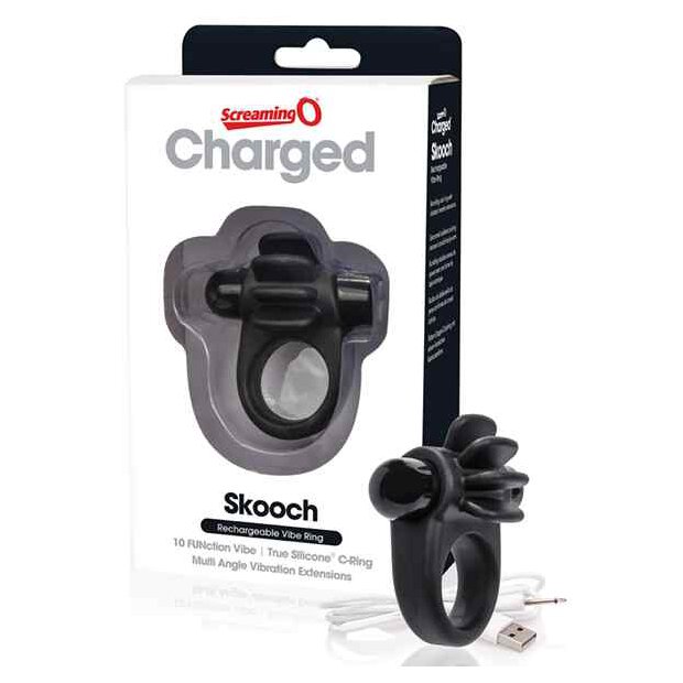 The Screaming O Charged Skooch Ring Black