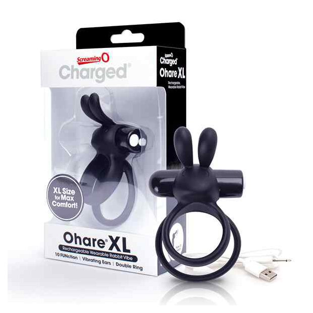 The Screaming O Charged Ohare XL Rabbit Vibe Black