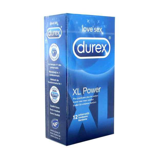 Durex XL Power Condoms 12 pcs