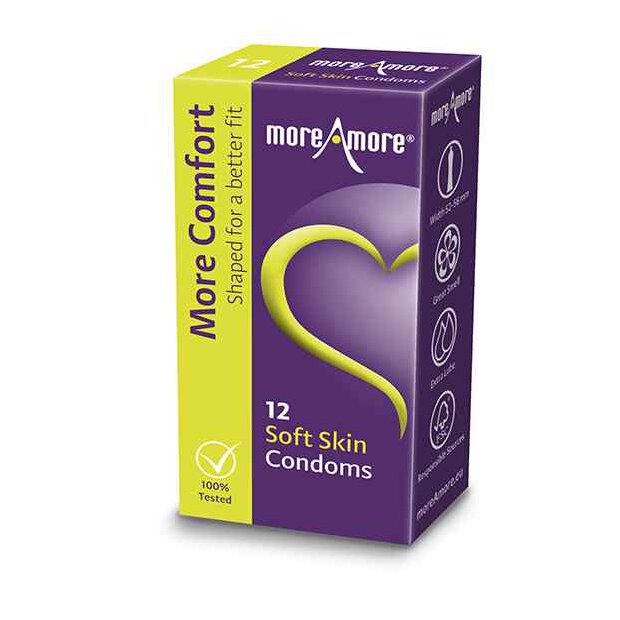 MoreAmore Condom Soft Skin 12 pcs