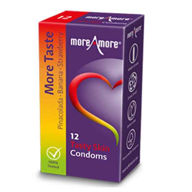 MoreAmore - Condom Tasty Skin 12 pcs
