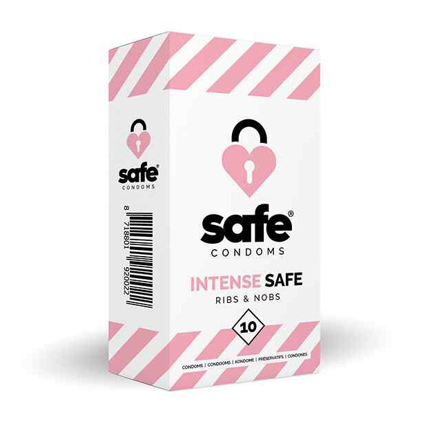 SAFE - Condoms - Ribs & Nobs (10 pcs)