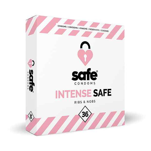 SAFE - Condoms Ribs & Nobs (36 pcs)
