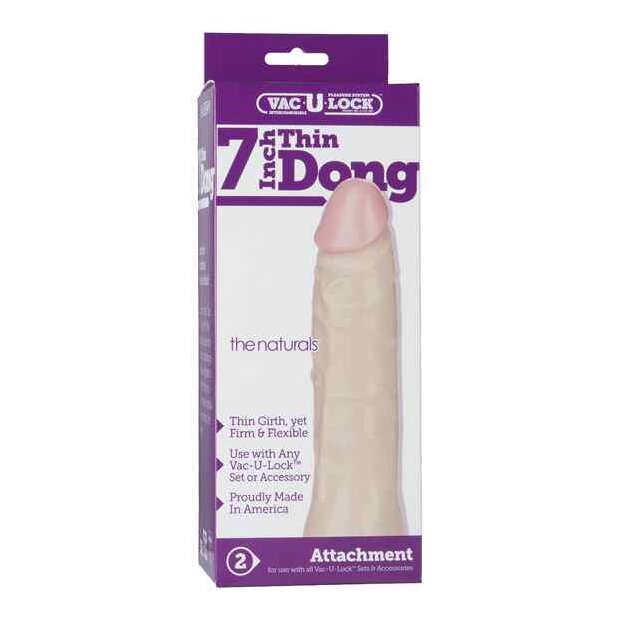 Doc Johnson Vac-U-Lock Natural Dildo Beige 18 cm