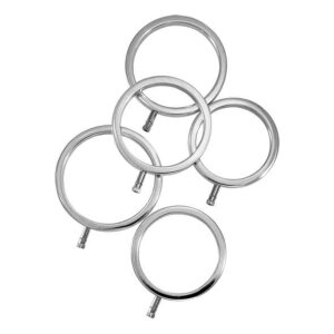 ElectraStim Solid Metal Cock Ring Set 5 Sizes