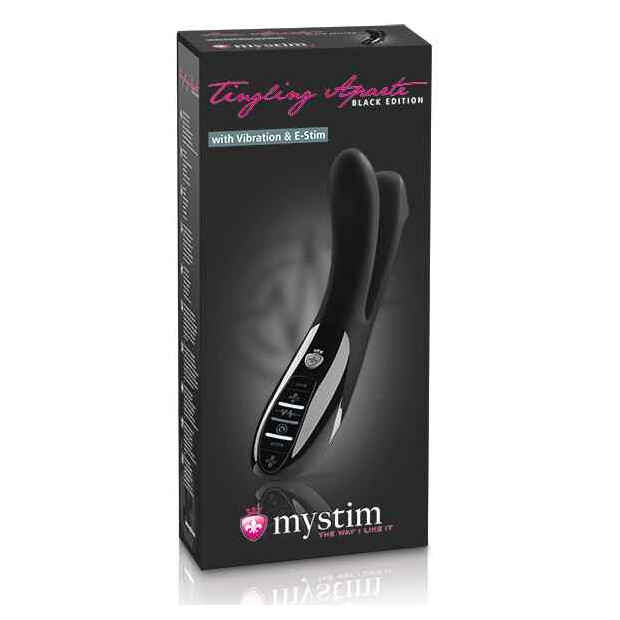 Mystim Tingling Aparte eStim Vibrator Black