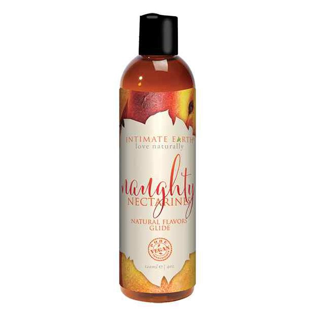 Intimate Earth Natural Flavors Glide Naughty Nectarines 120 ml