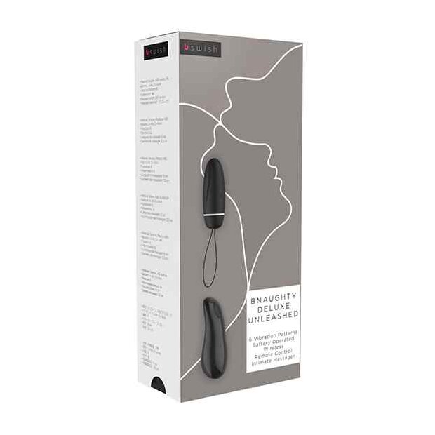 B Swish bnaughty Deluxe Unleashed Vibrator Schwarz 9,1 cm ⌀ 3,5 cm
