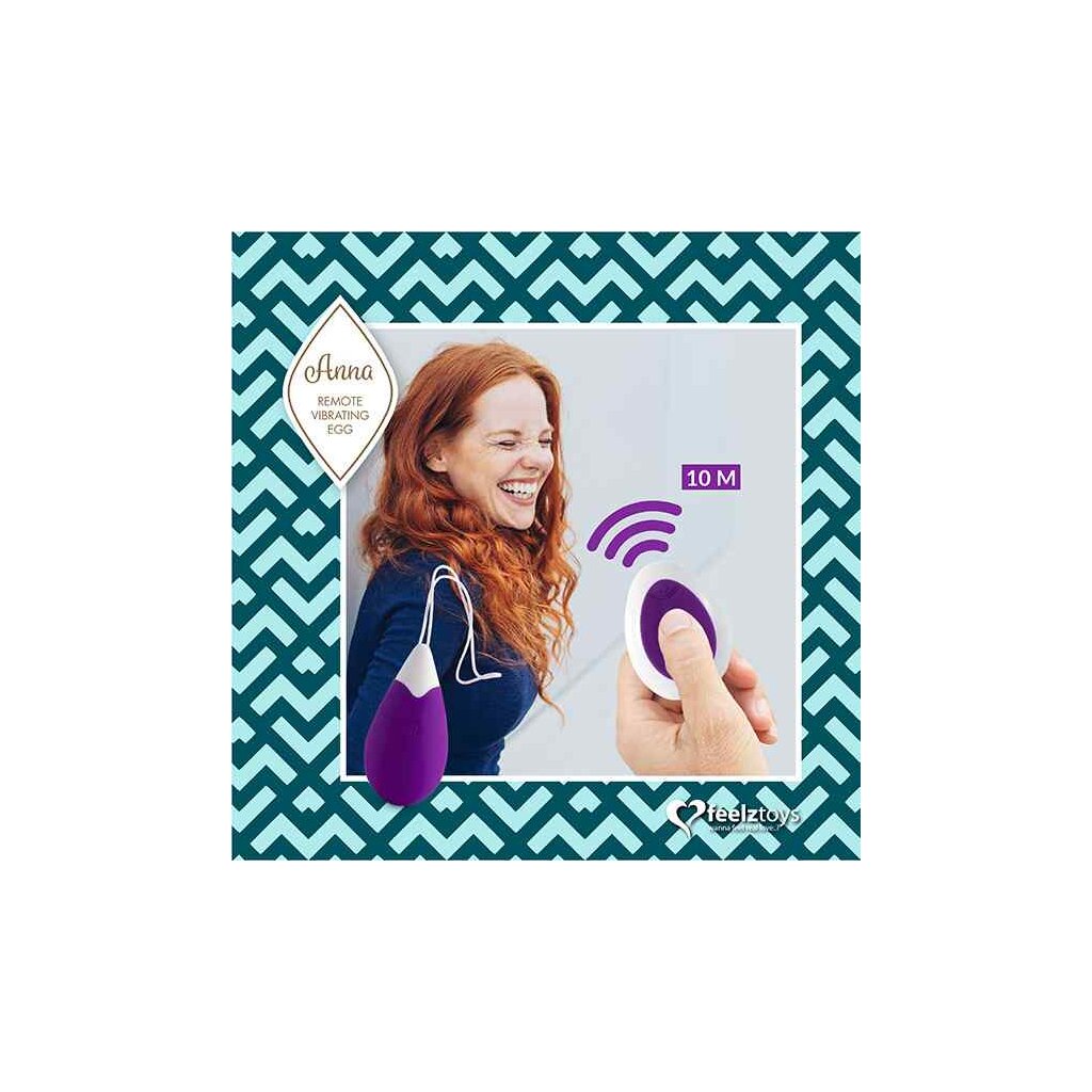 FeelzToys Anna Vibrating Egg Remote Vibro-Ei Lila, 26,50