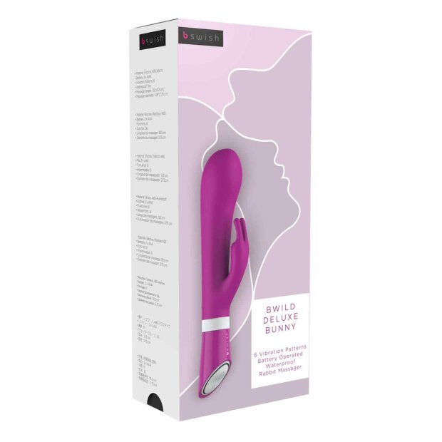 B Swish bwild Deluxe Bunny Rabbit Vibrator Raspberry