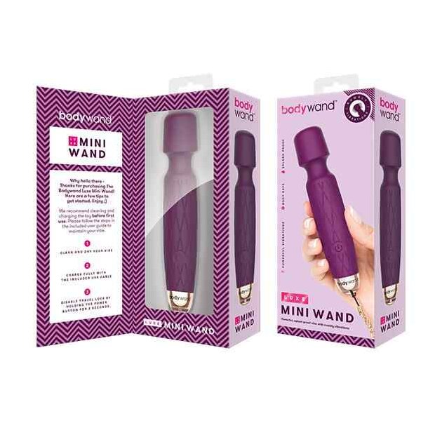 Bodywand Luxe Mini USB Wand Vibrator Purple