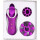 FeelzToys Clitella Oral Clitoral Stimulator Spezialvibrator Lila 11,1 cm