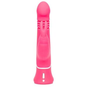 Happy Rabbit Thrusting Realistic Vibrator Pink