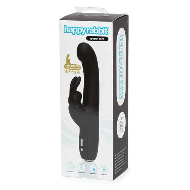 Happy Rabbit Slimline G-Spot Rabbit Vibrator Black