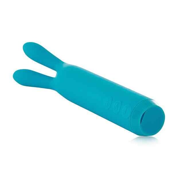 Je Joue Rabbit Bullet Vibrator mit Klitorisstimulation Türkis 13 cm ø 2,1 cm