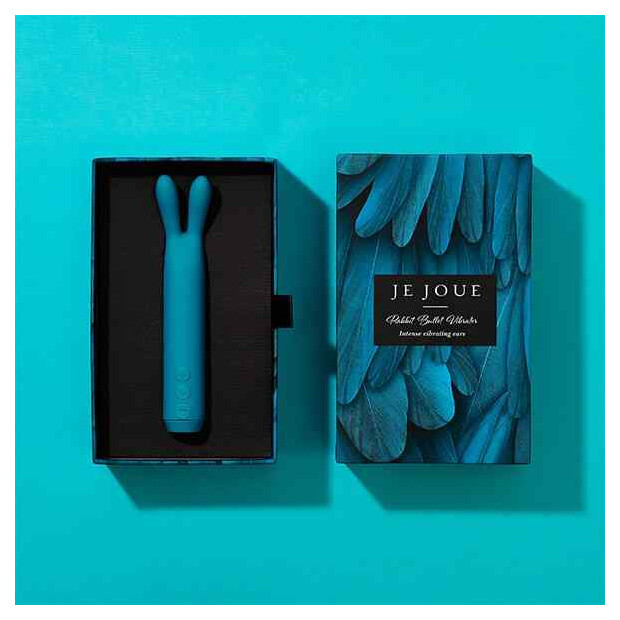 Je Joue Rabbit Bullet Vibrator mit Klitorisstimulation Türkis 13 cm ø 2,1 cm